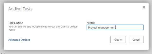 Provide the name for the task list